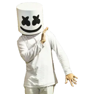 😮 Marshmello Marshmello, DJ, Music, Electronic Music, Masked DJ telegram sticker