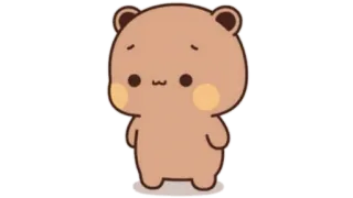 🫖 oso, lindo, animal, dibujo animado, pegatina telegram sticker