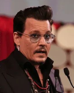 💗 Johnny Depp actor, celebrity, man, portrait telegram sticker