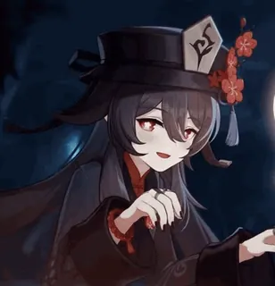 😙 Hu Tao Genshin Impact Anime, Videogame, Genshin Impact, Hu Tao, Personage, schattig telegram sticker