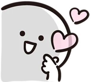 ❤ ความรัก, น่ารัก, หัวใจ, การ์ตูน, ท่าทางมือ, kpop, คาวาอิ whatsapp sticker