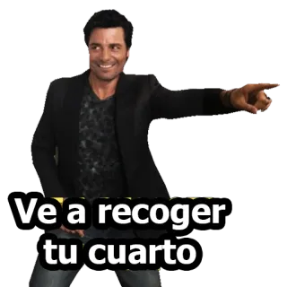 🙄 Ve a recoger tu cuarto limpo, quarto, espanhol, chayanne telegram sticker