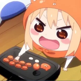 🍤 anime, cartoon, character, gaming, arcade, angry, cute telegram sticker