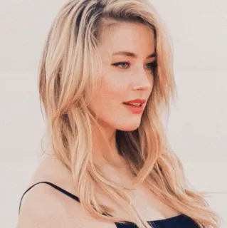 🥀 Amber Heard actress, blonde, woman, celebrity, portrait telegram sticker