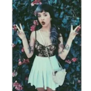 😜 Melanie Martinez Melanie Martinez, cantora, símbolo da paz, celebridade, estrela pop telegram sticker