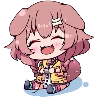 🎮 Inugami Korone Anime, Cane, VTuber, Korone, Inugami Korone, Kawaii whatsapp sticker