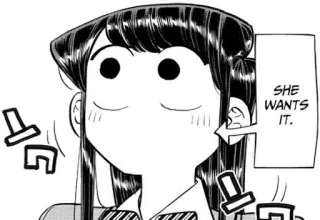 🙄 SHE WANTS IT. Anime, Mangá, Komi Can't Communicate whatsapp sticker