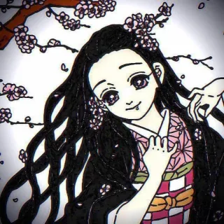 🌿 Nezuko Kamado Demon Slayer Nezuko, Demon Slayer, Anime, Manga, Charakter, Kunstwerk whatsapp sticker