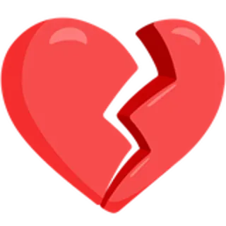💔 złamane serce, złamaneserce, smutny, miłość, związek, emocje, serce telegram sticker