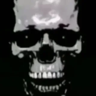 ☠️ caveira, sombrio, sinistro, esqueleto, horror, arrepiante whatsapp sticker