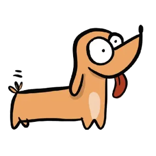 😃 cachorro, desenho animado, animal, fofo, animal de estimação, adesivo whatsapp sticker