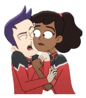 🥰 Star Trek: Lower Decks star trek, lower decks, desenho animado, série de tv, ficção científica telegram sticker