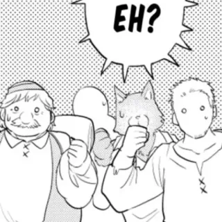 😦 EH? Mangá, Chocado, Balão de fala, Hã? telegram sticker