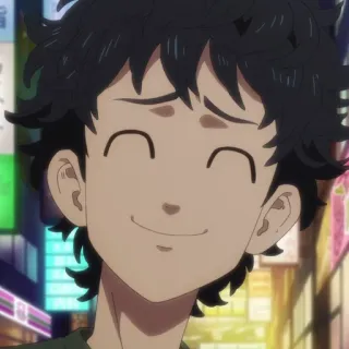 ⏱ Anime, Cartone animato, Personaggio, Felice, Sorriso, Carino telegram sticker