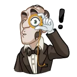 Butler Alfred telegram stickers