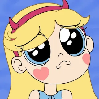 🥺 Star Butterfly Star vs. the Forces of Evil Desenho animado, Star Butterfly, Anime, Magia, Fofo, Chifres whatsapp sticker