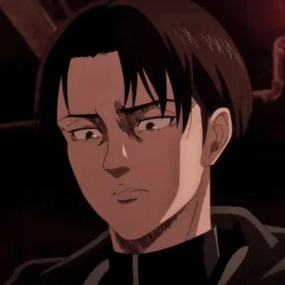 🗝 Levi Ackerman Attack on Titan anime, character, attack on titan, aot, levi, levi ackerman, manga telegram sticker