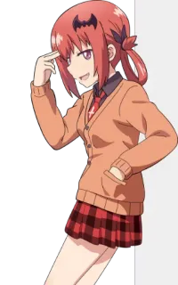 😏 Satania anime, girl, devil, Satania, cute, manga whatsapp sticker