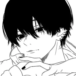 😏 Aki Hayakawa Chainsaw Man Aki Hayakawa, Chainsaw Man, anime, manga, character telegram sticker