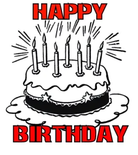 🎂 HAPPY BIRTHDAY anniversaire, gâteau, bougies, fête telegram sticker