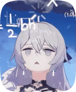 🌟 Bronya Zaychik Honkai: Star Rail 1/2 bh (y+b)^2 whatsapp sticker