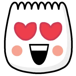 😍 emoji, liebe, herzaugen, süß, glücklich whatsapp sticker