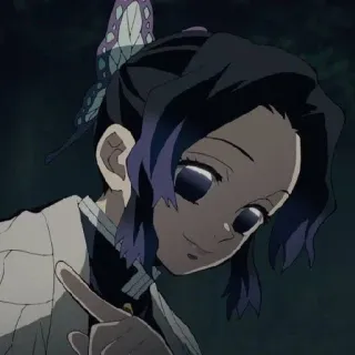 🦋 Shinobu Kocho Demon Slayer Anime, Demon Slayer, Shinobu Kocho, Borboleta, Personagem, Mangá whatsapp sticker