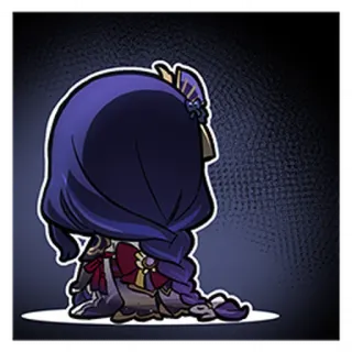 🎭 Raiden Shogun Genshin Impact Anime, Genshin Impact, Raiden Shogun, Videospiel, Charakter whatsapp sticker