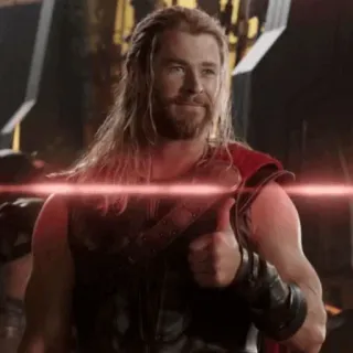 ⚡️ Thor Thor, Marvel, Superheld, Daumen hoch, Chris Hemsworth telegram sticker