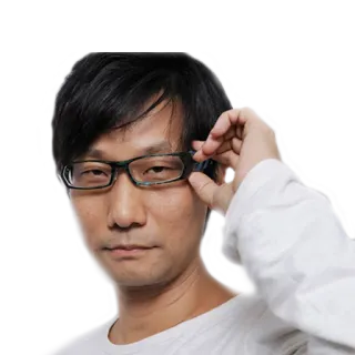 😒 Hideo Kojima desenvolvedor de jogos, Hideo Kojima, videojogos, desenvolvedor telegram sticker