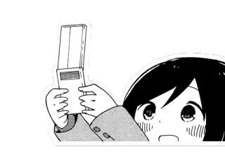 📱 Anime, Manga, Chica, Lindo, Cámara, Fotografía telegram sticker