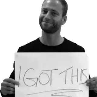 🤡 I GOT THIS motivation, encouragement, succès, confiance, triomphe, attitude positive telegram sticker