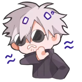 ❌ Gojo Satoru Jujutsu Kaisen gojo, jujutsu kaisen, anime, sticker, chibi telegram sticker