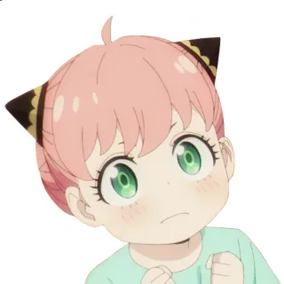 💪 Anya Forger Spy × Family Anya Forger, Spy x Family, anime, imut, kartun, karakter whatsapp sticker