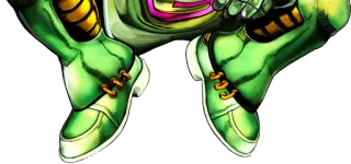 🤔 chaussures, vert, chaussures, anime, illustration telegram sticker