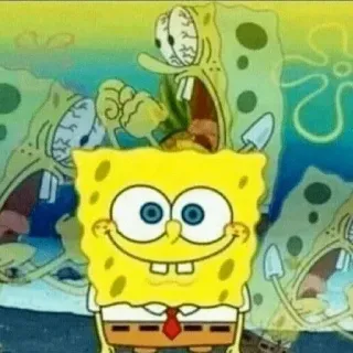🤯 Spongebob Squarepants spongebob, cartoon, nickelodeon, funny, tv show, meme whatsapp sticker