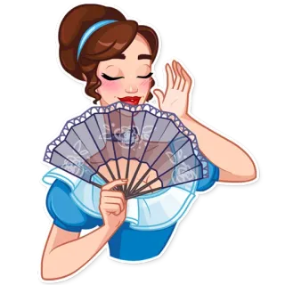 Lady Marie telegram stickers