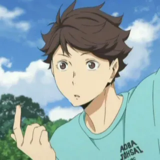 [ Oikawa Tooru ~ Haikyu ] whatsapp stickers