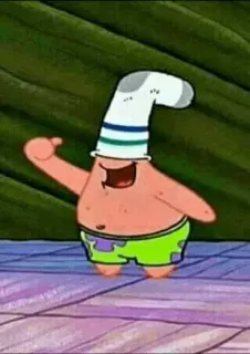 👍 Patrick Star SpongeBob SquarePants Patrick, SpongeBob, Cartoon, Nickelodeon, Socke, lustig, Figur whatsapp sticker