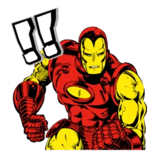 ‼️ Iron Man Железный человек, Marvel, Супергерой, Комикс, Мститель telegram sticker