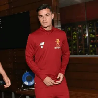 🙂 Philippe Coutinho fútbol, fútbol, atleta, Liverpool FC, futbolista brasileño, deportes, New Balance, jugador telegram sticker