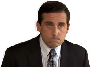 😶 Michael Scott The Office The Office, Michael Scott, Serie, Comedia, Divertido, Personaje telegram sticker