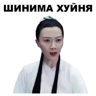 😔 ШИНИМА ХУЙНЯ rosyjski, obraźliwe, memy, twarz telegram sticker