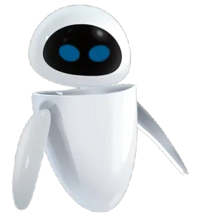 😐 EVE WALL-E робот, футуристический, мультфильм, фильм, анимационный telegram sticker