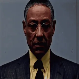 🙁 Gus Fring Breaking Bad Gus Fring, Breaking Bad, Bösewicht, Geschäftsmann, Verbrechen whatsapp sticker