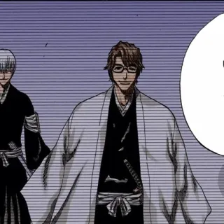 🧬 Sosuke Aizen Bleach 애니메이션, 만화, 안경, 캐릭터, 캡틴 telegram sticker