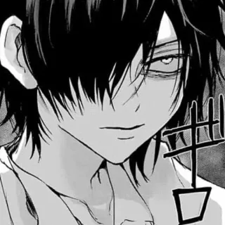 ⛓ Anime, Manga, Charakter, Monochrom, Kunst telegram sticker