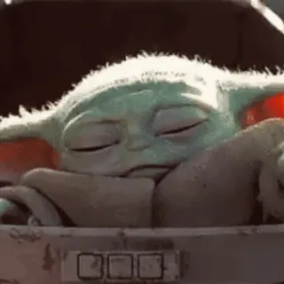 😴 Grogu The Mandalorian милый, ребенок, сон, Звездные войны, Мандалорец telegram sticker