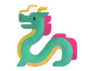 🐉 dragon, mythical creature, cartoon, sticker, eastern dragon, asian dragon, animal telegram sticker