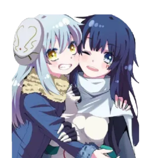 😃 Rimuru Tempest That Time I Got Reincarnated as a Slime Anime, Personaje, Fantasía, Amistad, Manga whatsapp sticker